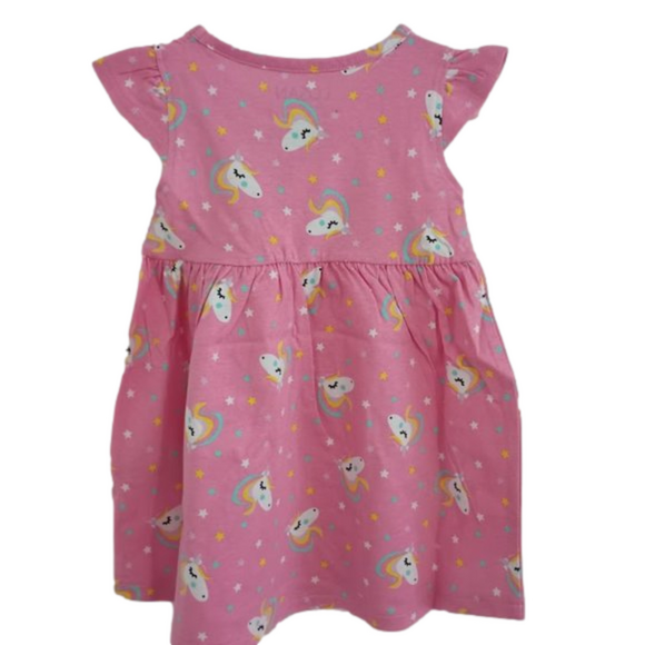 NWT Losan pink unicorn print dress - Picture 2 of 3